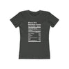 Women's Slim Fit Tee - Black Girl Nutrition