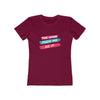 Women's Slim Fit Tee - The Wine Made Me Do It