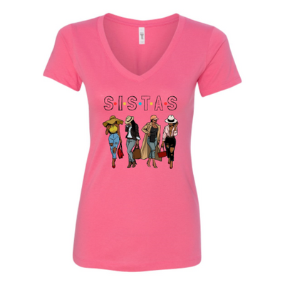 SISTAS V-neck T-Shirt