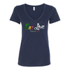 One Love Melanated Souls V-Neck T-shirt