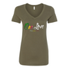 One Love Melanated Souls V-Neck T-shirt