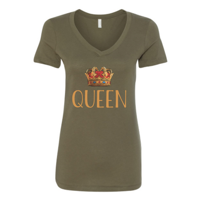 Queen V-Neck T-shirt