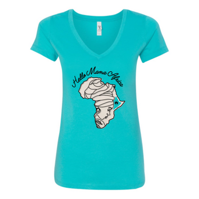 Hello Mama Africa V-Neck T-shirt