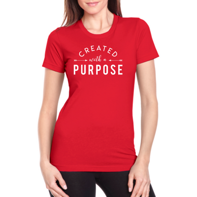 Created With a Purpose Boyfriend T-shirt