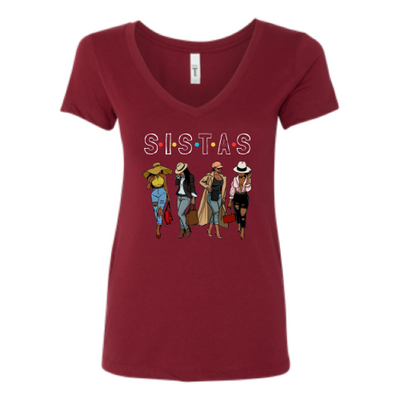 SISTAS V-neck T-Shirt