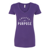 Created With a Purpose V-neck T-shirt