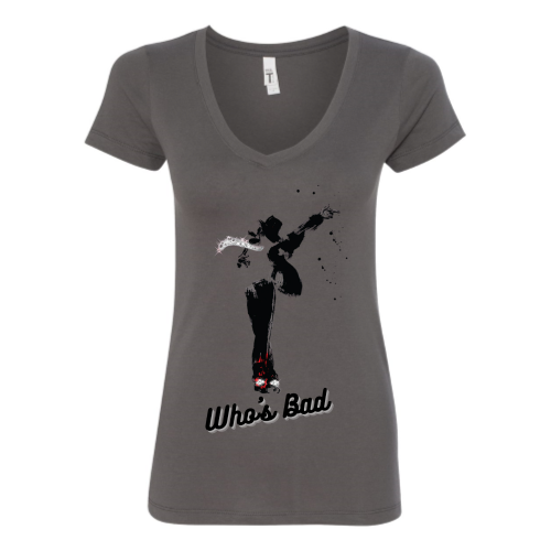 Who's Bad V-neck T-shirt v2