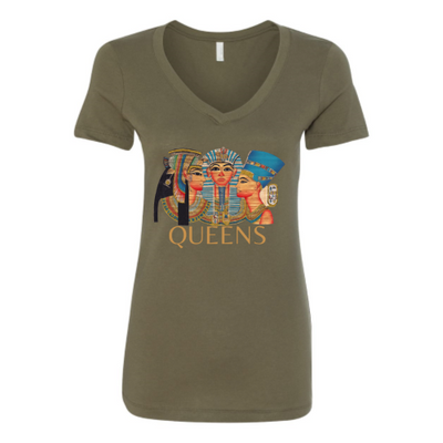 Queens of Kemet V-Neck T-shirt