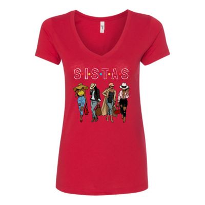 SISTAS V-neck T-Shirt