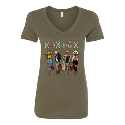 SISTAS V-neck T-Shirt