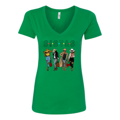 SISTAS V-neck T-Shirt