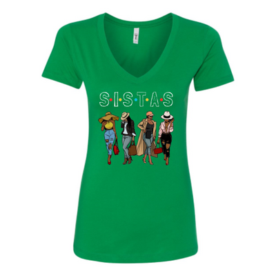 SISTAS V-neck T-Shirt