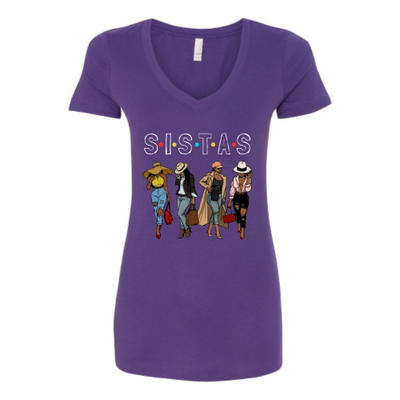 SISTAS V-neck T-Shirt