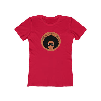 Women's Slim Fit Tee - Melanated Souls Logo