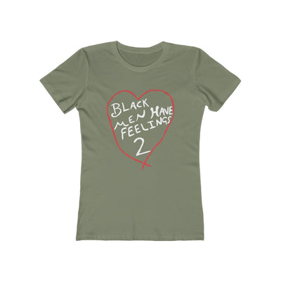 Women's Slim Fit Tee - Black Men Have Feeling 2