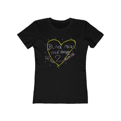 Women's Slim Fit Tee - Black Men Have Feeling 2